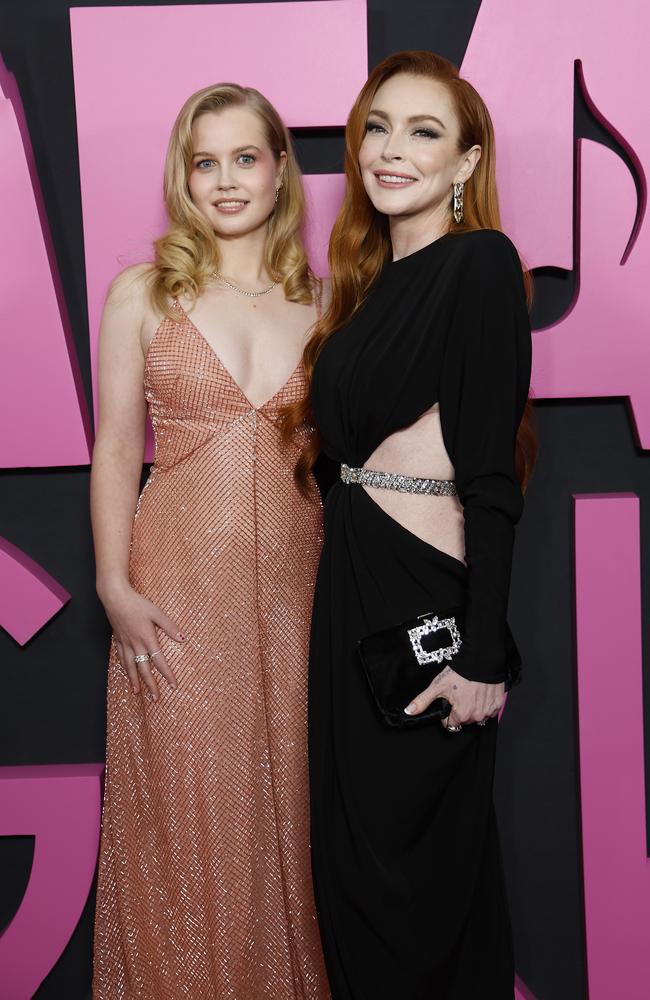 Angourie Rice and Lindsay Lohan. Picture: John Lamparski/WireImage
