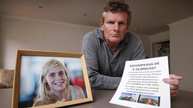 Paul Warren has headed to Mozambique on a solo mission to find his daughter’s killer. Picture: David Caird