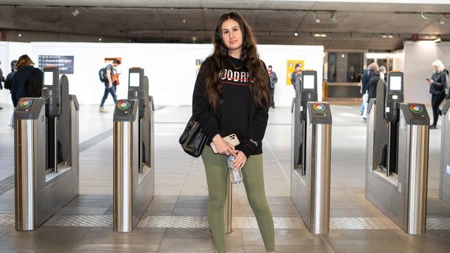 SYDNEY, AUSTRALIA - NewsWire Photos , August 24, Noor Bazzi, 18 stand for portrait ast central station in Sydney.: xxx Picture: NCA NewsWire / Flavio Brancaleone