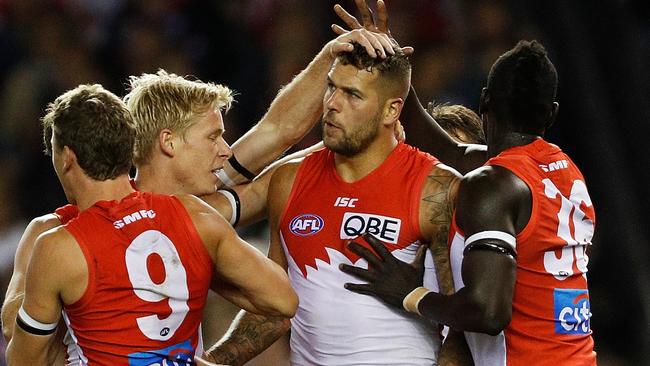 Lance Franklin and the Swans are the best goalkickers in the league. Picture: Getty Images