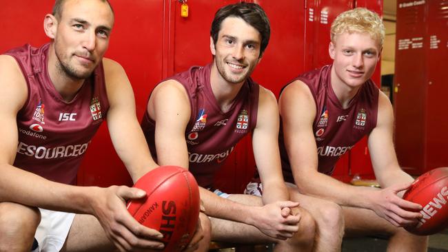 Old Reds gun Tom Sumner (middle). Picture: Dean Martin