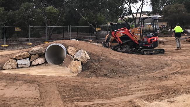 While the development was completed over two weeks ago, it remained closed to the public after trespassers damaged hydroseeded areas. Picture: City of Onkaparinga