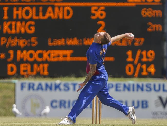 Frankston Peninsula paceman Jackson Mockett is a big inclusion for Pines.