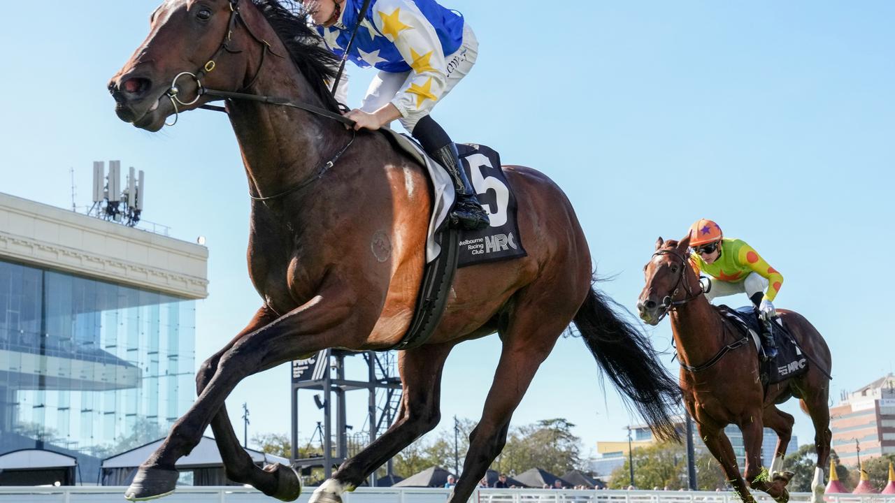 Kaleo showed he was a youngster to follow with his emphatic win at Caulfield on Saturday. Picture: Racing Photos via Getty Images.