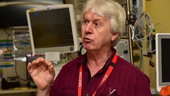 Doctor Steven Donohue, Director Townsville Public Health Unit is urging people to get vaccinated as influenza cases climb. Picture: Shae Beplate.