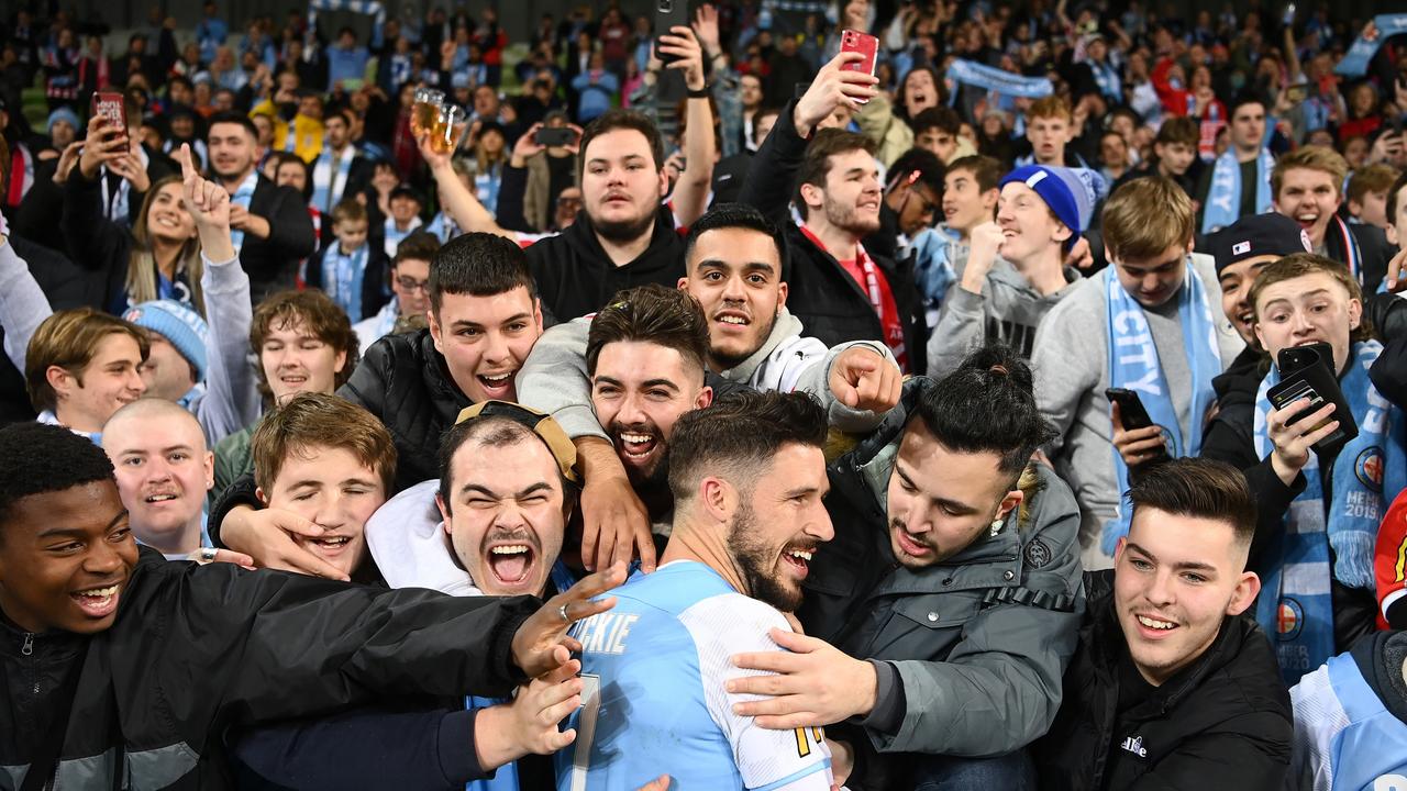 Melbourne City fans have embraced Mathew Leckie on his return to the A-League. Picture: Quinn Rooney/Getty Images