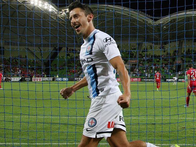 Robert Koren likely to start on the bench for Melbourne City’s clash against Brisbane Roar. Picture: George Salpigtidis