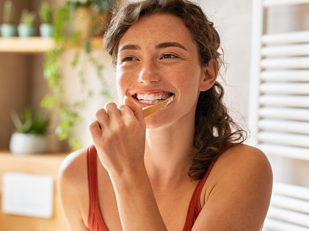 The ADA recommends brushing for two minutes, twice a day.