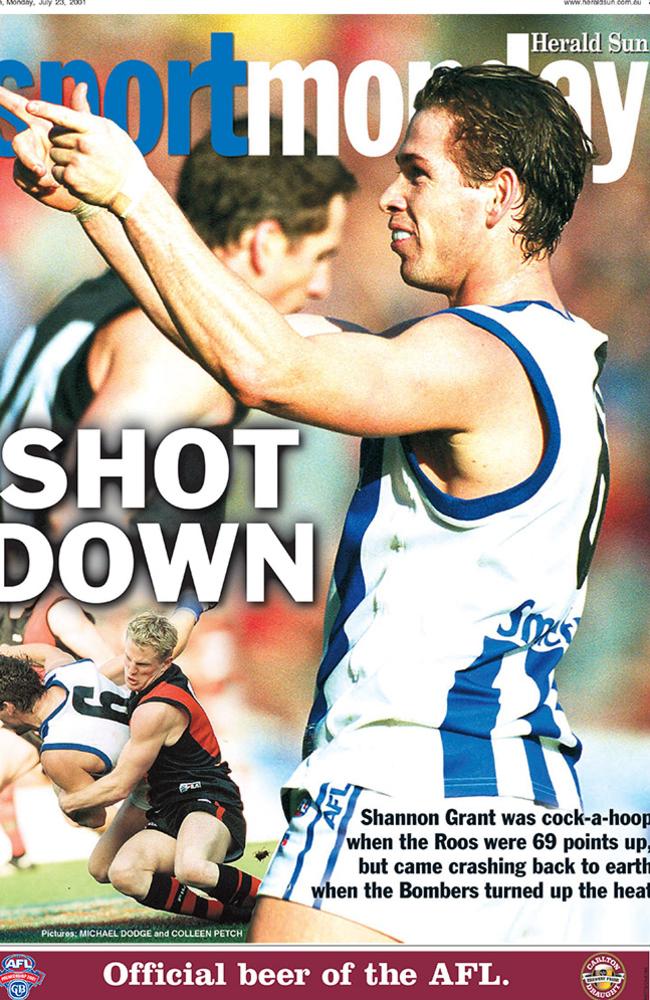 Afl 2015 Essendon S Record Breaking 2001 Win Over North Melbourne Revisited Herald Sun