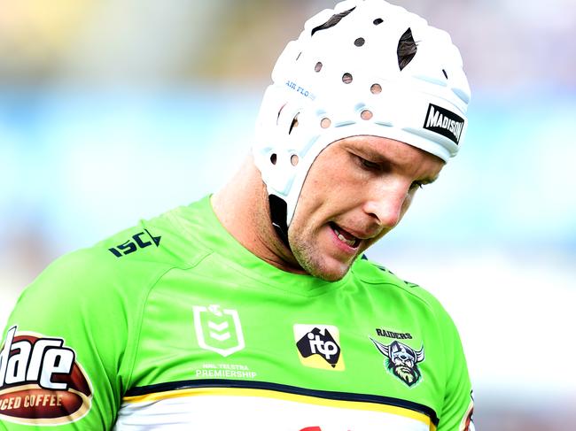 Jarrod Croker. NRL; North Queensland Cowboys Vs Canberra Raiders at 1300 Smiles Stadium. Picture: Alix Sweeney