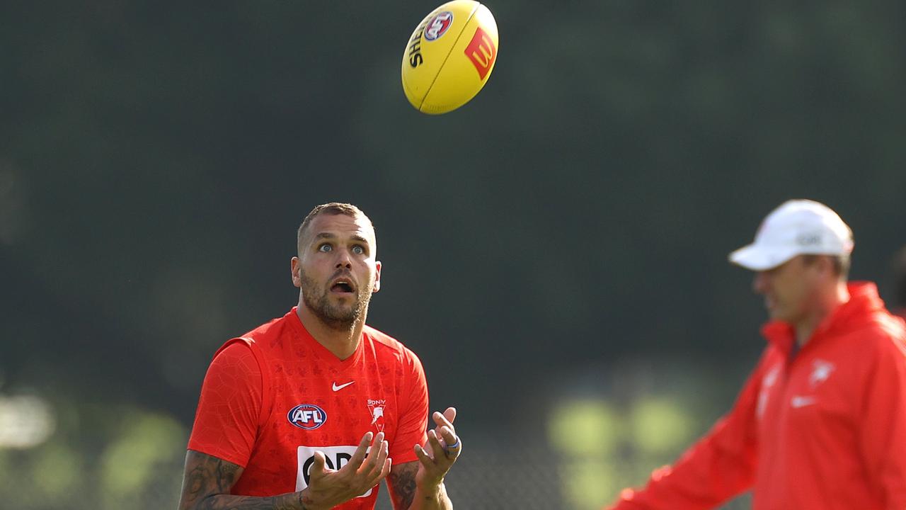 Slow starts have plagued Lance Franklin’s Swans this season. Picture: Phil Hillyard