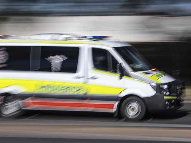 Car crashes into CBD powerline, starts fire