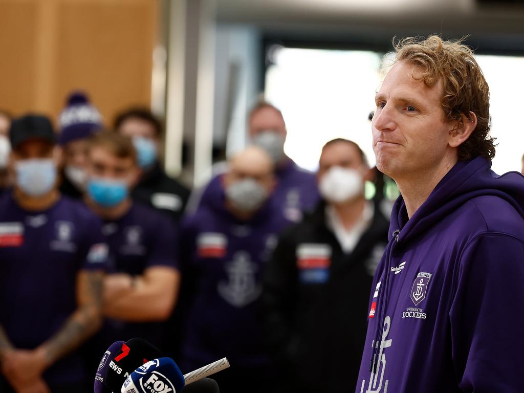 David Mundy would not have enjoyed his retirement press conference. Picture: Paul Kane/Getty Images