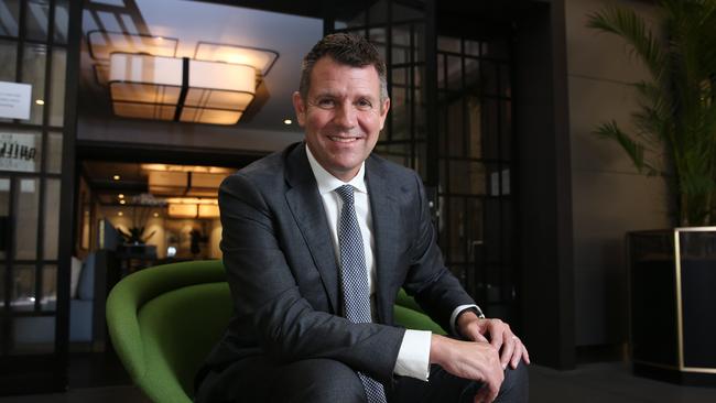 Mike Baird, former NSW Premier and current chief customer officer at NAB has announced that intends to leave NAB, photographed in Sydney's CBD near to his offices. Britta Campion / The Australian