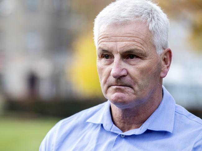 AMA Tasmania President Dr John Saul at Parliament lawn Hobart. Picture: Chris Kidd