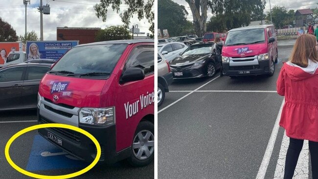 Independent candidate for Boothby Jo Dyer is accused of parking in a disabled parking bay. Picture: Supplied