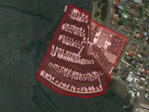 The marina and club location. Picture: Supplied