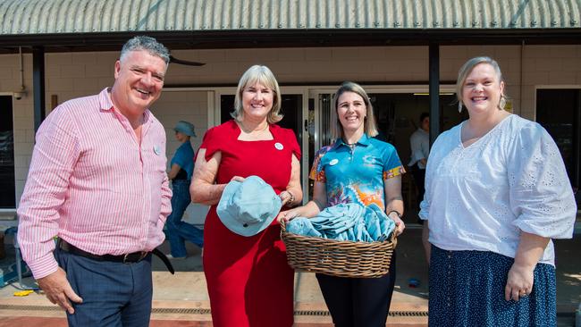 Minister Mark Monaghan, Chief Minister Eva Lawler, Rachael Sheppard – Early Childhood Team Leader (Kentish Community Services) and Liz Chick Chair of Early Childhood Australia Committee. Picture: Pema Tamang Pakhrin