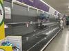 Empty shelves in supermarkets as changes made to close contacts