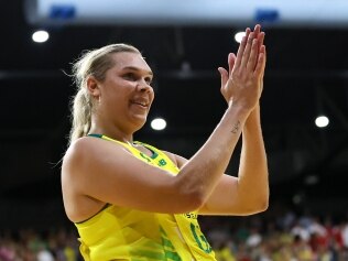 Donnell Wallam made a fairytale debut for the Diamonds. (Photo by Brendon Thorne/Getty Images for Netball Australia)