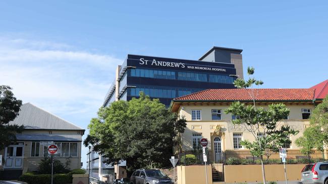 St Andrew’s War Memorial Hospital in Brisbane. Picture: Mark Cranitch