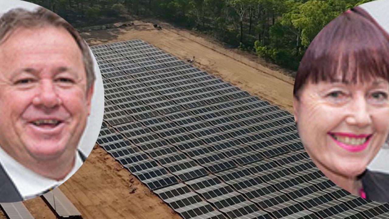 Acting Mayor Gavin Jones and mayoral candidate Kathy Duff were on opposing sides of the table when the South Burnett Regional Council approved the Tumuruu Solar Farm on November 22, 2023.