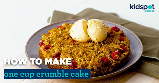 How to make one cup crumble cake