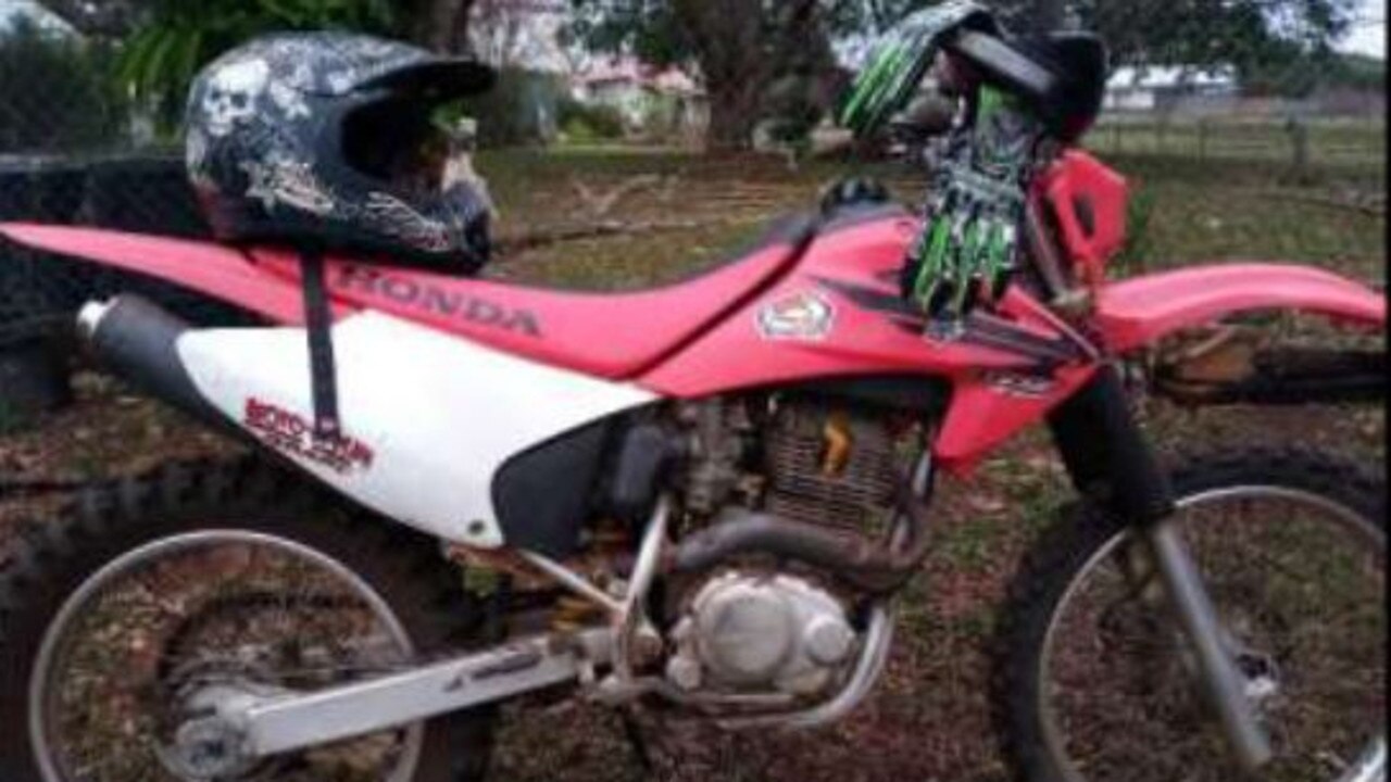 One of a number of stolen motorcycles in the region.