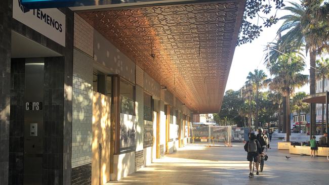 The shops have undergone a smart renovation in Manly. Picture: Julie Cross