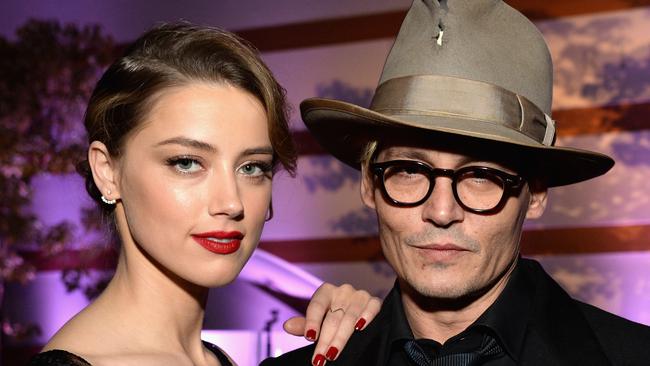 Amber Heard and Johnny Depp.