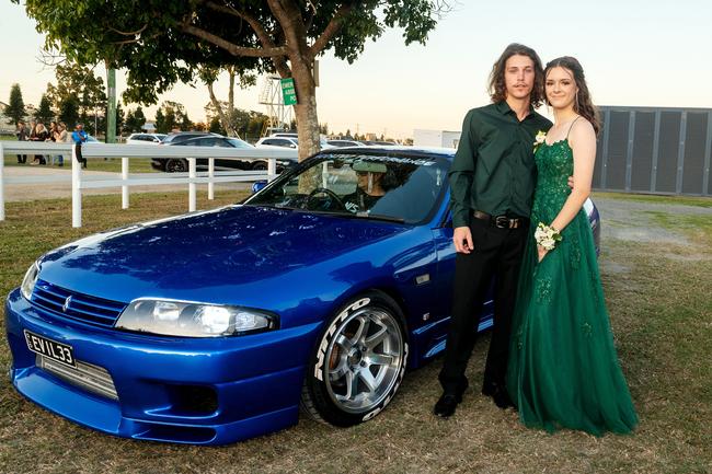 Zavier Venables and Kalani Carson-Porter at the Mirani State High School year 12 Formal.Picture: Michaela Harlow