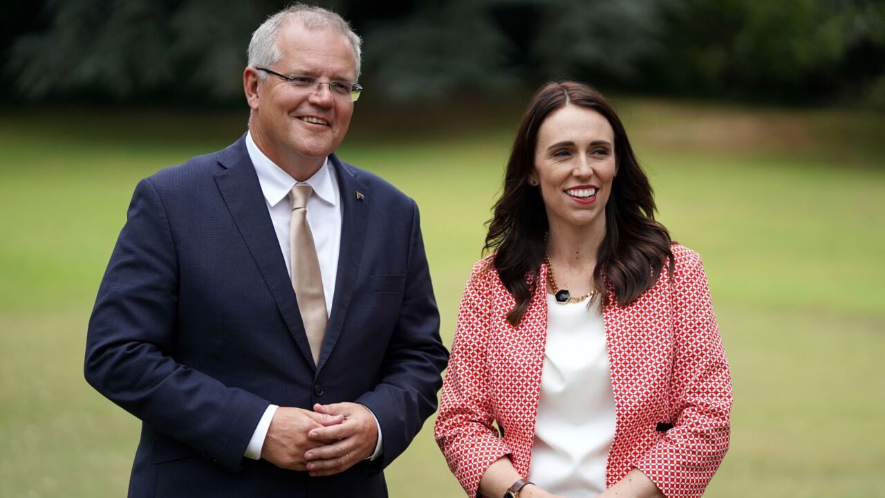 NZ PM arrives in Sydney for talks with Scott Morrison