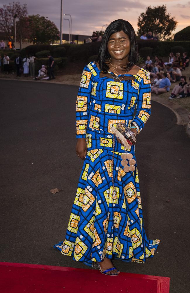 Josephine Antoine at Harristown State High School formal at Highfields Cultural Centre, Friday, November 17, 2023. Picture: Kevin Farmer