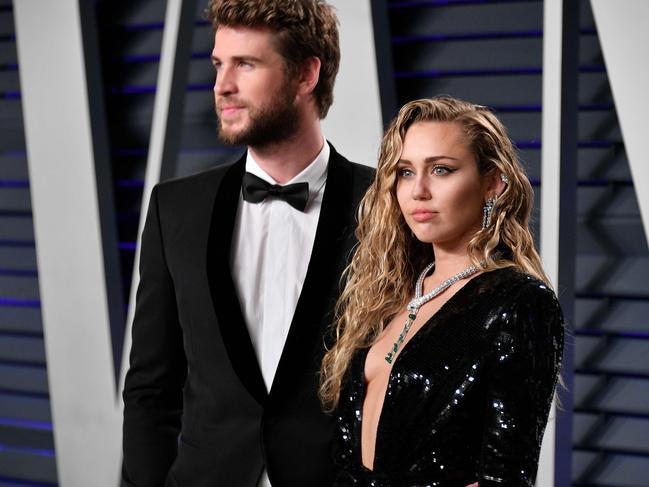 Liam and Miley went their separate ways in 2019 after eight months of marriage – and more than a decade of seeing each other. Picture: Dia Dipasupil/Getty/AFP