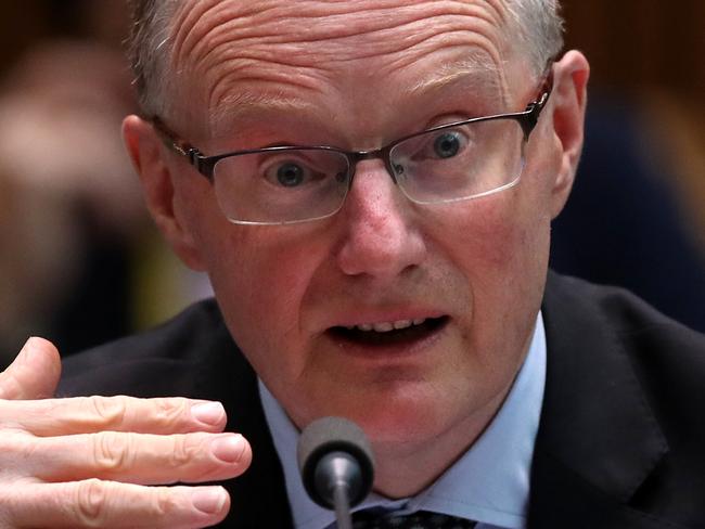 Governor of the Reserve Bank of Australia Philip Lowe appearing at a Economics Committee at Parliament House in Canberra. Picture Kym Smith