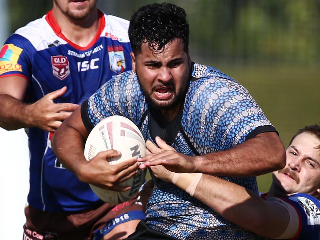 Mossman's Yaza Stephen in action in Cairns. PICTURE: BRENDAN RADKE