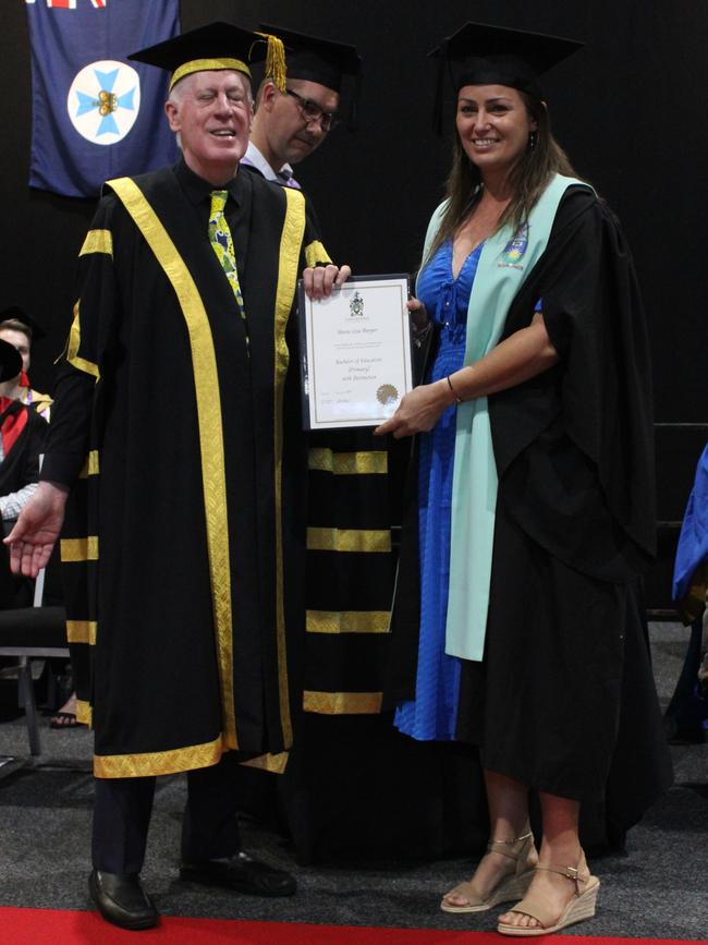Sheree Harper graduated with a Bachelor of Education (Primary) at the CQUniversity graduation ceremony in Bundaberg on December 14, 2023.
