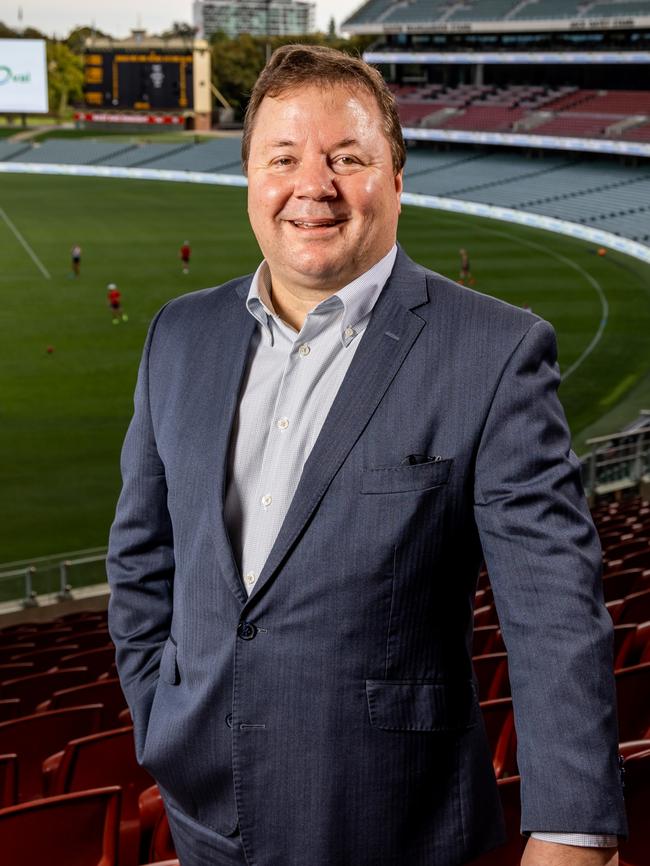 Former Adelaide Oval Stadium Management Authority CEO Andrew Daniels. Picture: James Elsby