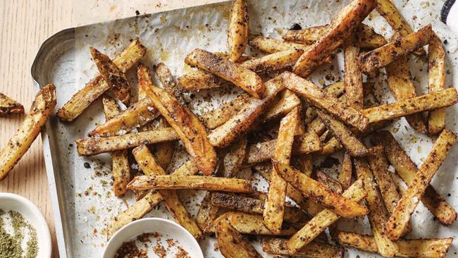 Chips made from potatoes.