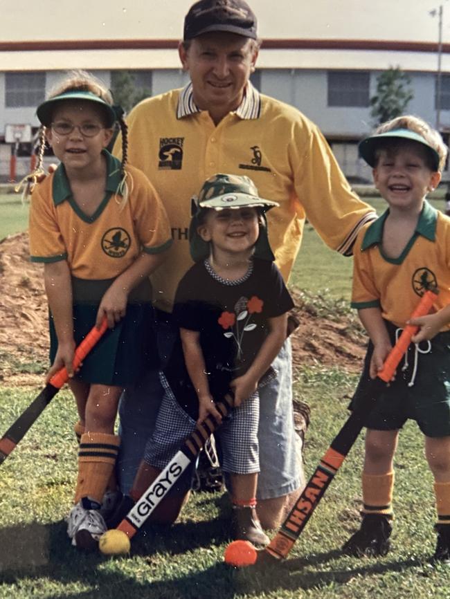 Gary Kershaw with children Alex, Steph and Ryan.