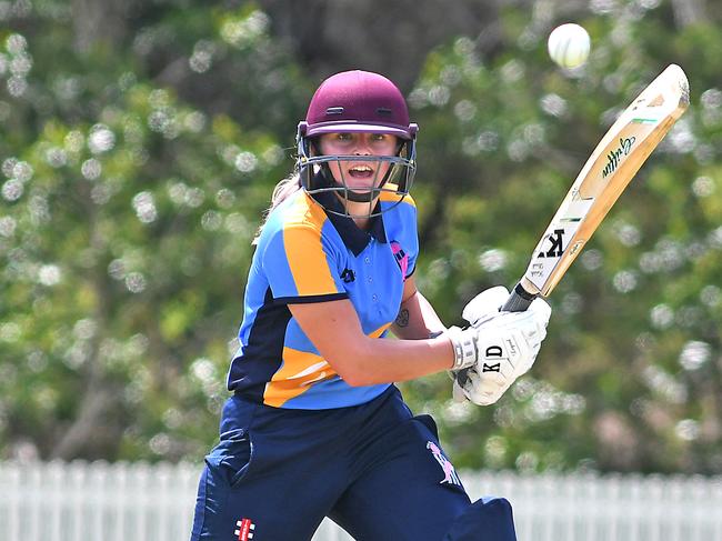 Amy Riddell starred for the Dolphins’ women on Sunday. Picture: John Gass