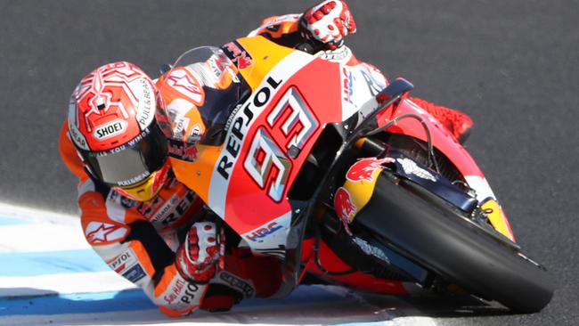 Marc Marquez was the fastest man in qualifying in the third practice session.