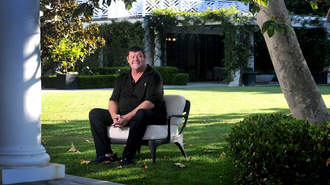 James Packer on the grounds of the property. Picture: Jeff Rayner/Coleman-Rayner