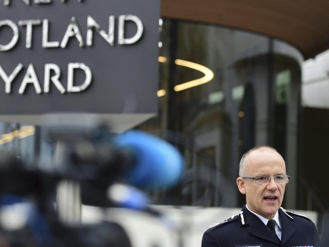 Metropolitan Police counterterrorism chief Mark Rowley. Picture: AP