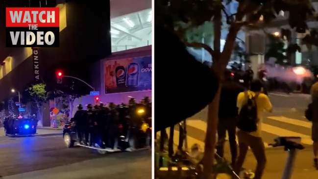 Police break up ‘violent and destructive’ Super Bowl celebrations