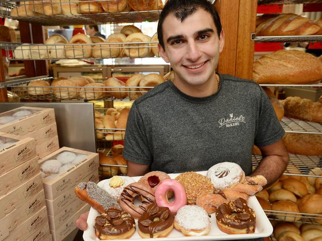 Daniel Bartalotta at Daniel's Bakery in Hoppers Crossing often has people lining up out the door for his doughnuts. Picture: Kris Reichl