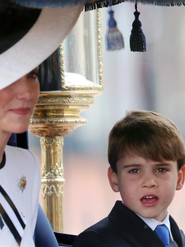 Little Louis was as cheeky as ever. Photo: Getty Images.