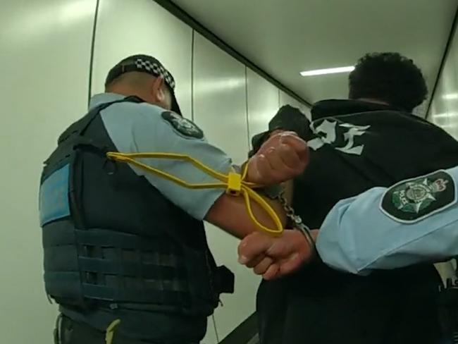 A New Zealand man has been arrested after allegedly assaulting a crew member during an international flight which was forced to divert to Melbourne. Picture: Australian Federal Police