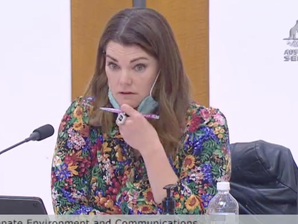 Chair of the Senate Inquiry into Media Diversity Greens Senator Sarah Hanson-Young.