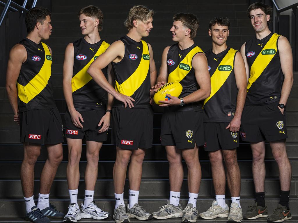 There’s a stack of fresh faces at Richmond after it swept up six first-round draftees ahead of 2025. Picture: Daniel Pockett/Getty Image